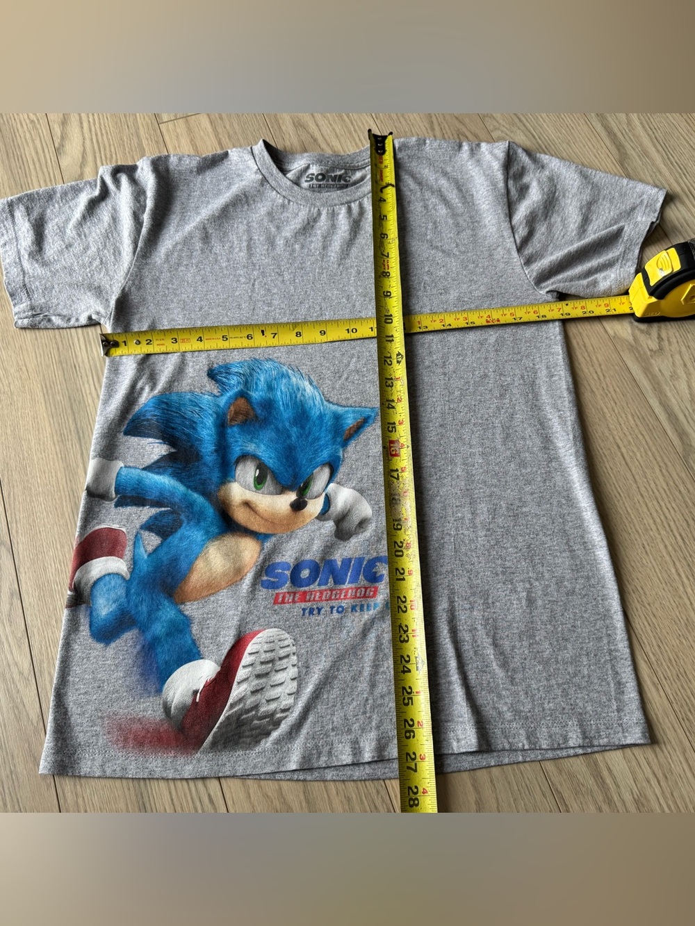 Sonic the Hedgehog Grey Kids Graphic Tee